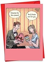 Vista 11 de NobleWorks Divertida tarjeta de felicitación del día de San Valentín con sobre de 5 x 7 pulgadas (1 tarjeta) Let's Neck C8796VDG