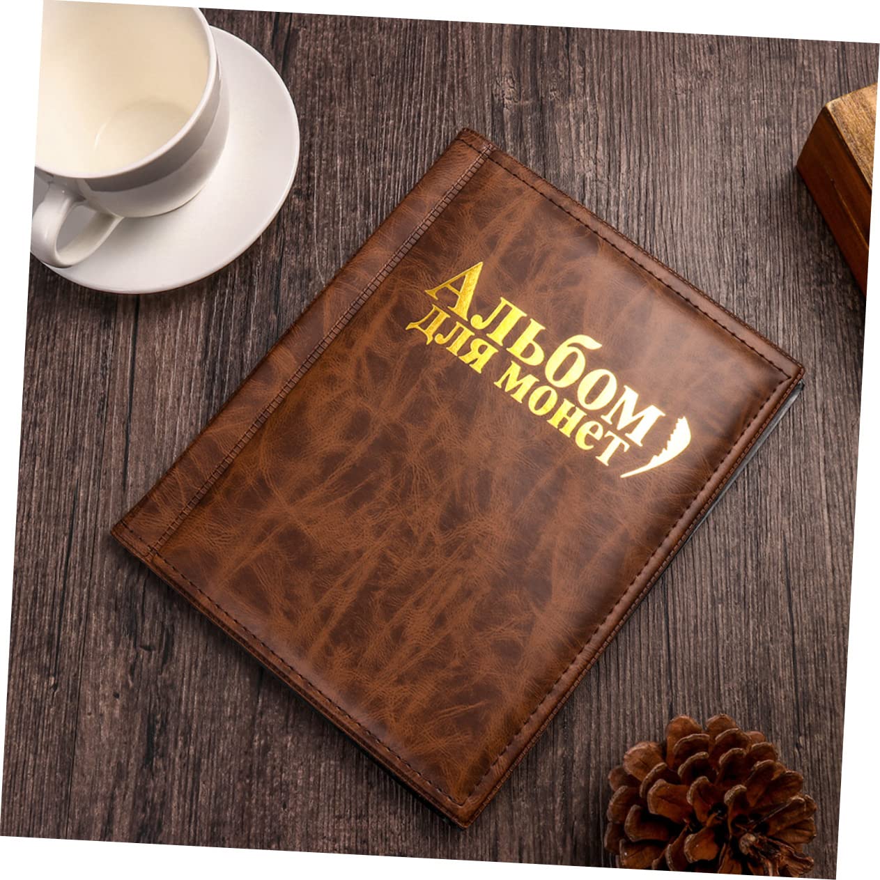 Ciieeo 2pezzi Album per Monete da Collezione Libro per Conservazione Monete Porta Trasparente Album Collezione Valuta Pratico
