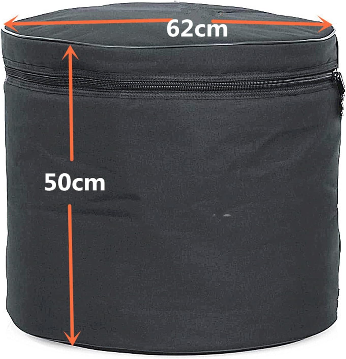 Bass Drum Bag Thickened Portable Travel Percussion Instrument Protection Oxford Cloth Soft Padded Gig Bag- 62cmx50cm