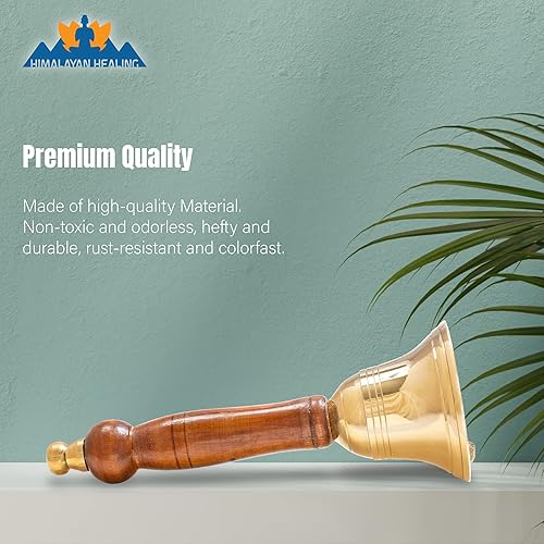 Vista 6 de Campana de mano – Campana de llamada perfecta para campanas de boda, campanas de juegos, campanas de escuelas, escritorios de recepción y ceremonias