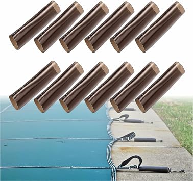12 Pcs Pool Cover Spring Sleeves, Swimming Pool Safety Cover Spring Protectors, Standard Size Replacement Tubing Covers for Winter Pool Cover Springs