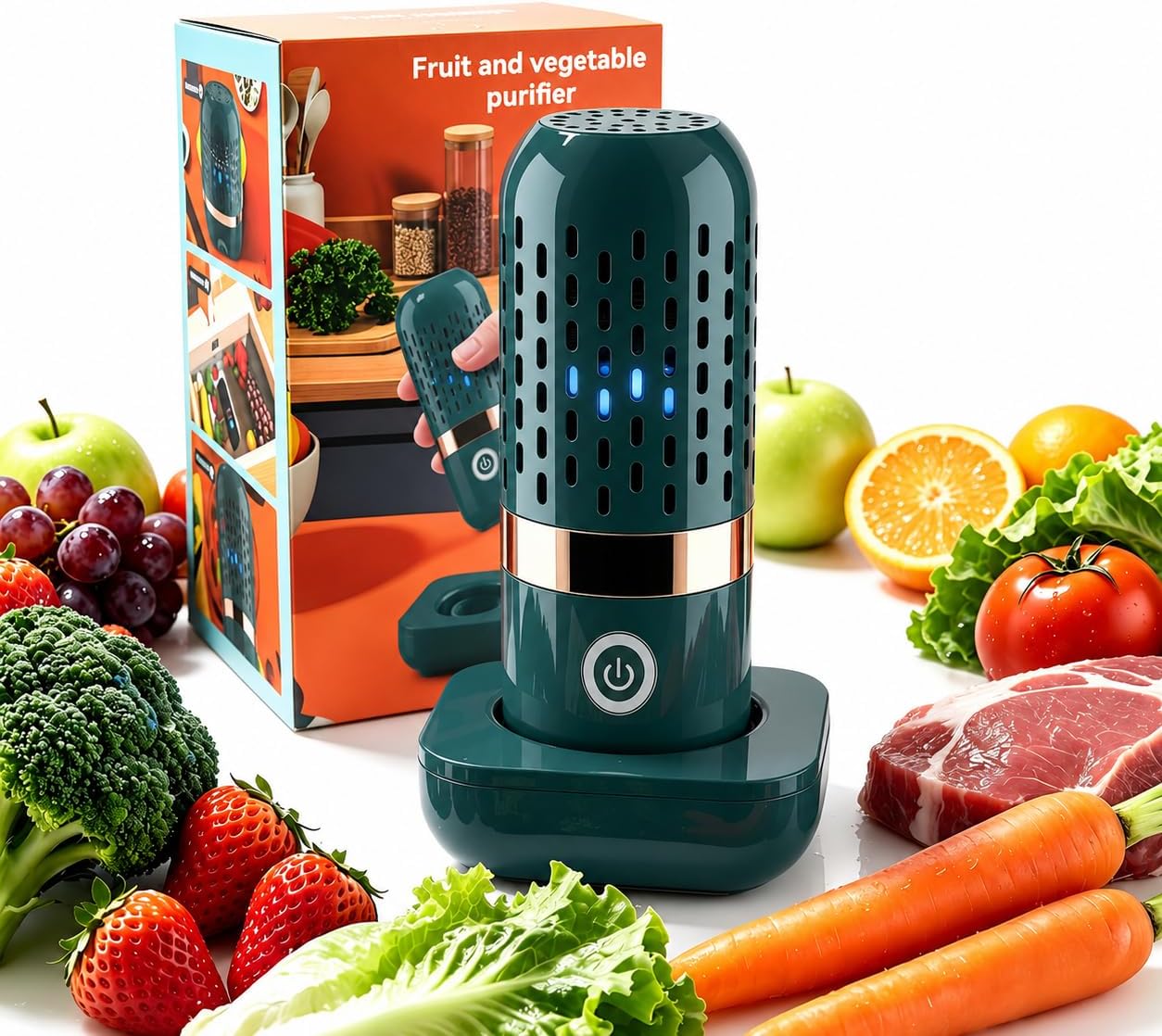 2026 Upgraded Produce Cleaner Fruit and Vegetable Cleaner (Green)