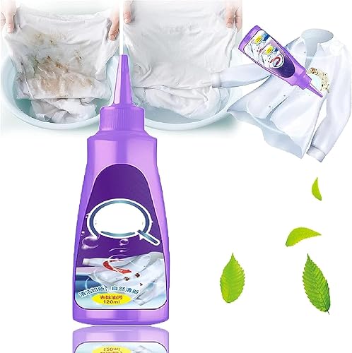 Miniatura 2 de Removedor rápido de manchas de ropa 2023, removedor de manchas de ropa de 4.2 onzas líquidas, enzimas activas para ropa, limpieza enzimática activa,
