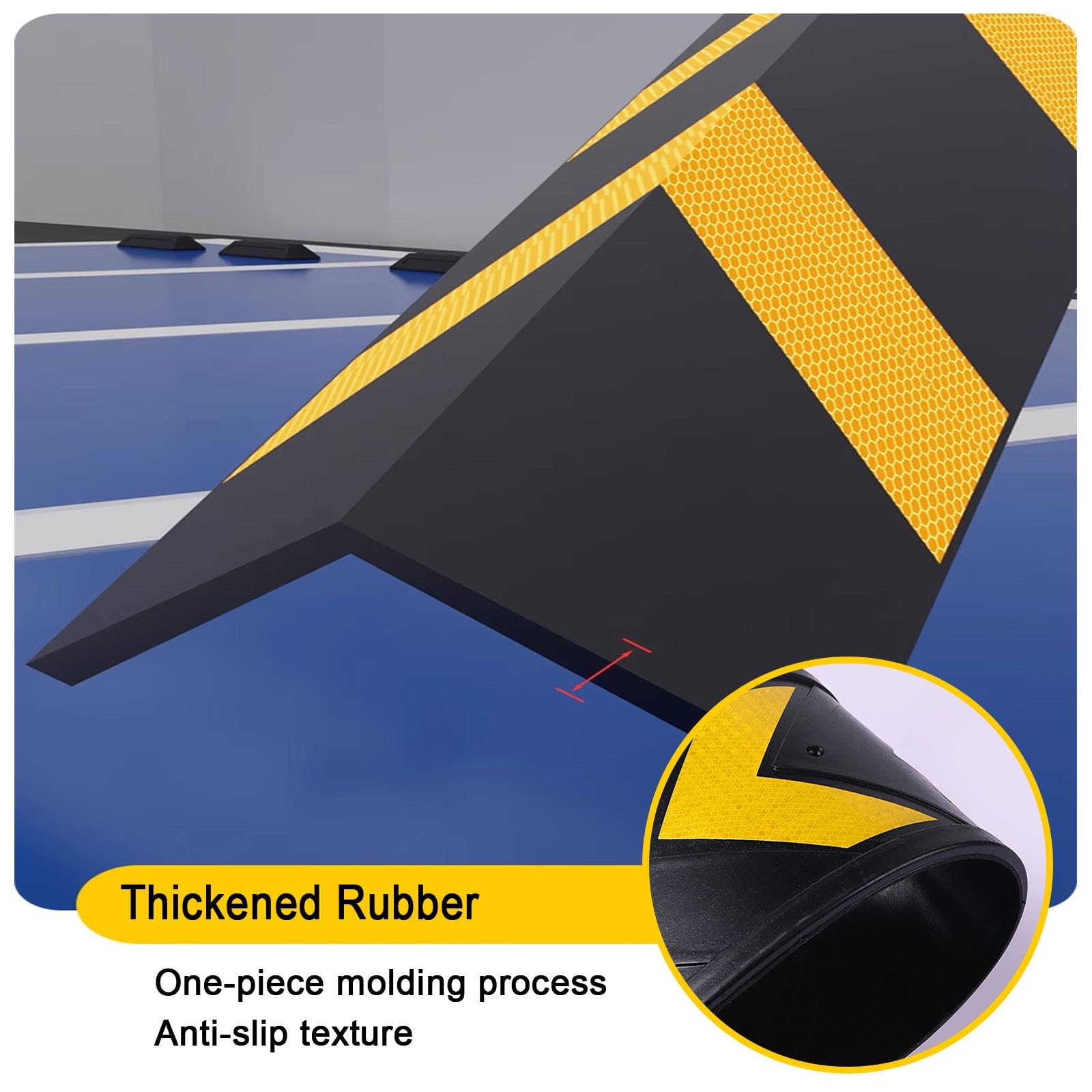 Jaune/Noir Mousse Protection Garage, Largeur 20 cm Réfléchissant Protections d’Angle Murales Robuste, pour Stationnement, Bord de Colonne(1000mm/3.28ft)