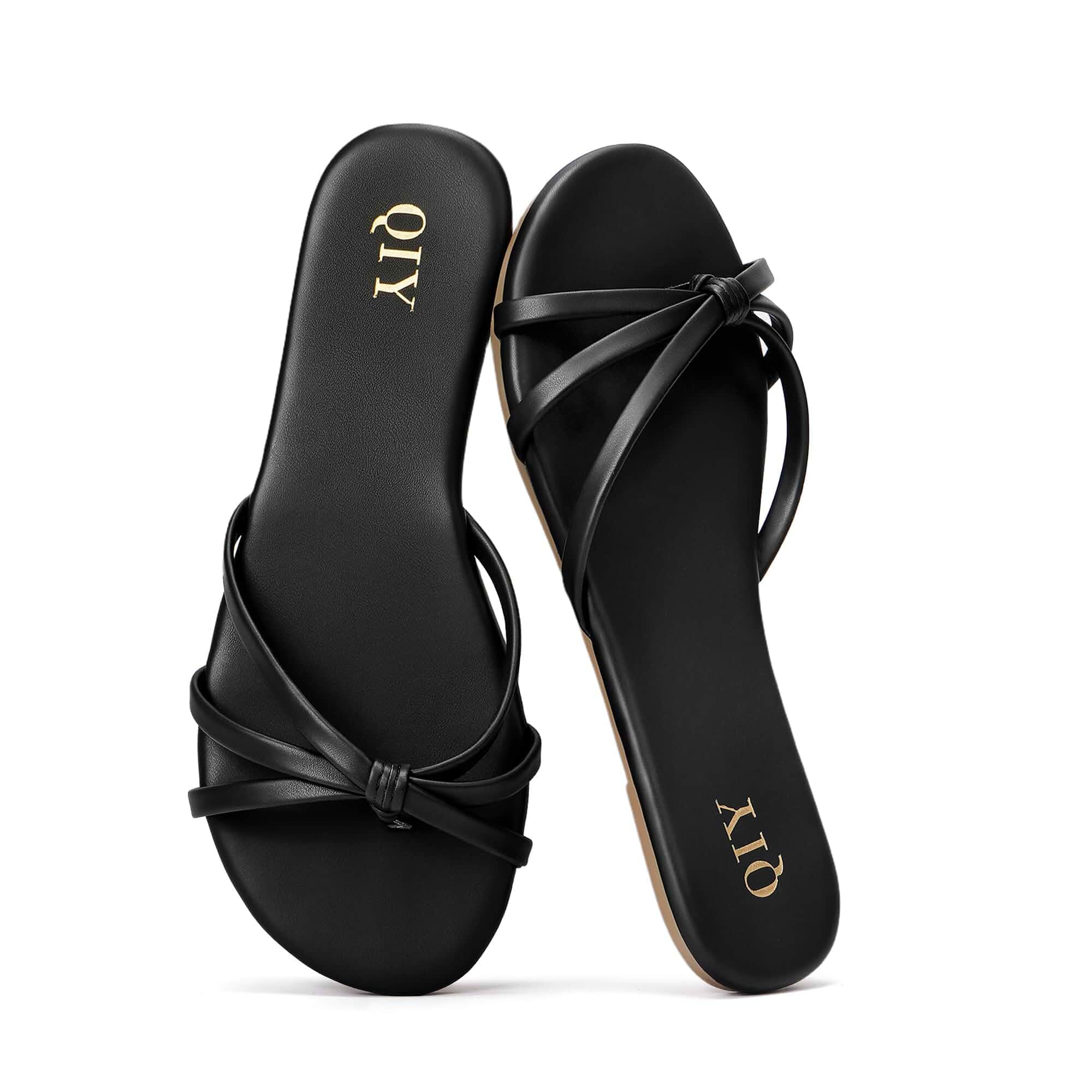 Women's Flip Flops Flat Sandals Slip on Slide Sandals Summer Thong Flats Minimalist Knot Design, All-Day Comfort Sole, Comfort Shoes for Weddings, Beach Vacation, Dress, Parties & Daily Wear