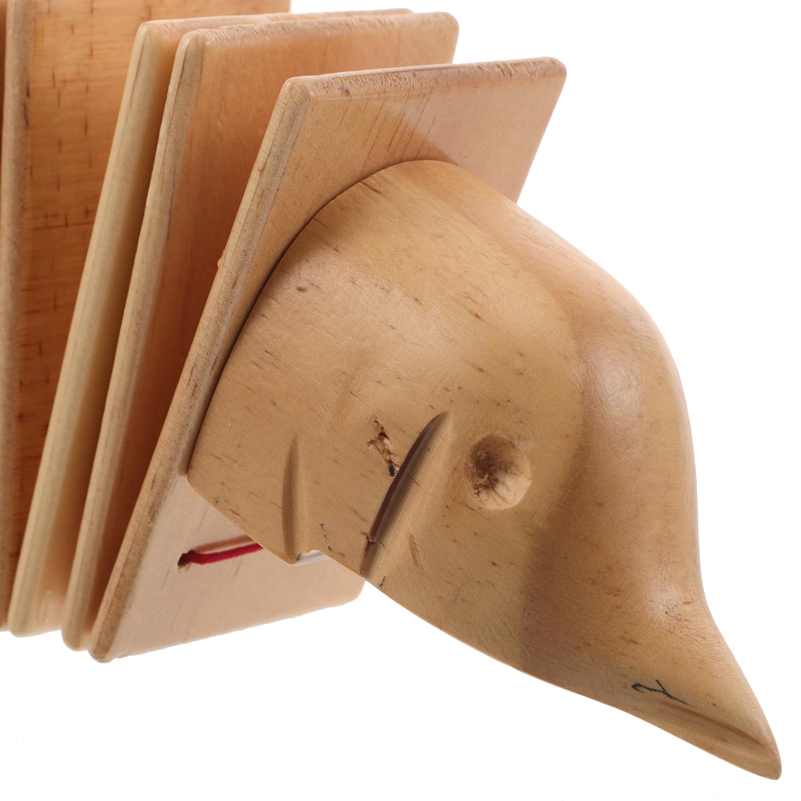 Strumento Percussione in Legno a Forma di Delfino per Ragazzo Ragazza | Suono Ritmico per Esercizi Musicali, Impugnatura Comoda e Bordi Lisci, Decorazioni Scuola Khaki