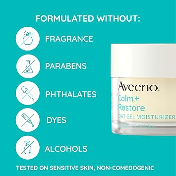 Aveeno Skin-Care Superstars Gift Set, 3 Items | Calm + Restore Oat Gel Facial Moisturizer, Daily Moisturizing Body Oil Mist, Therapeutic Shave Gel, For Smooth Skin