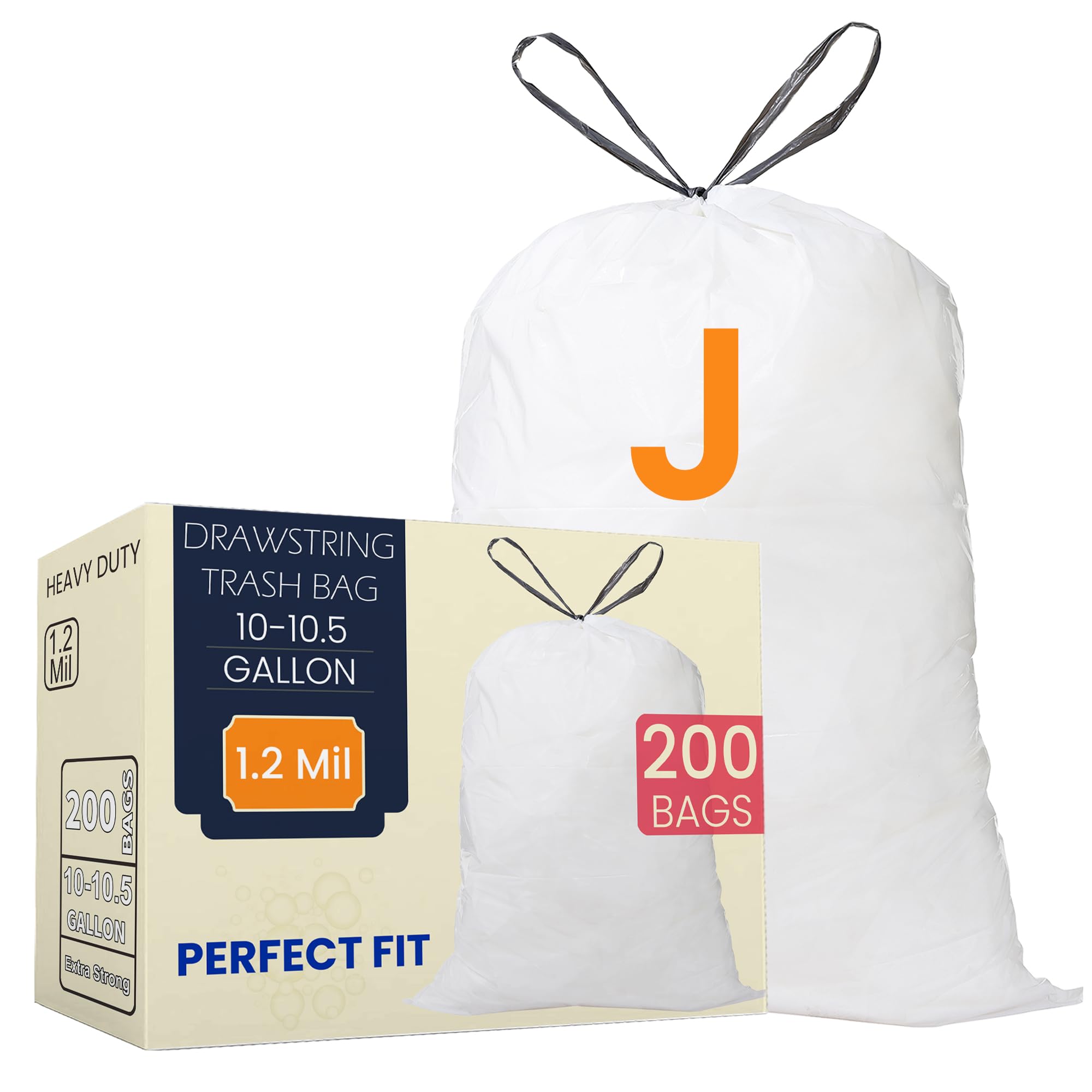 Code J 200 Count Trash Bags Compatible with simplehuman Code J