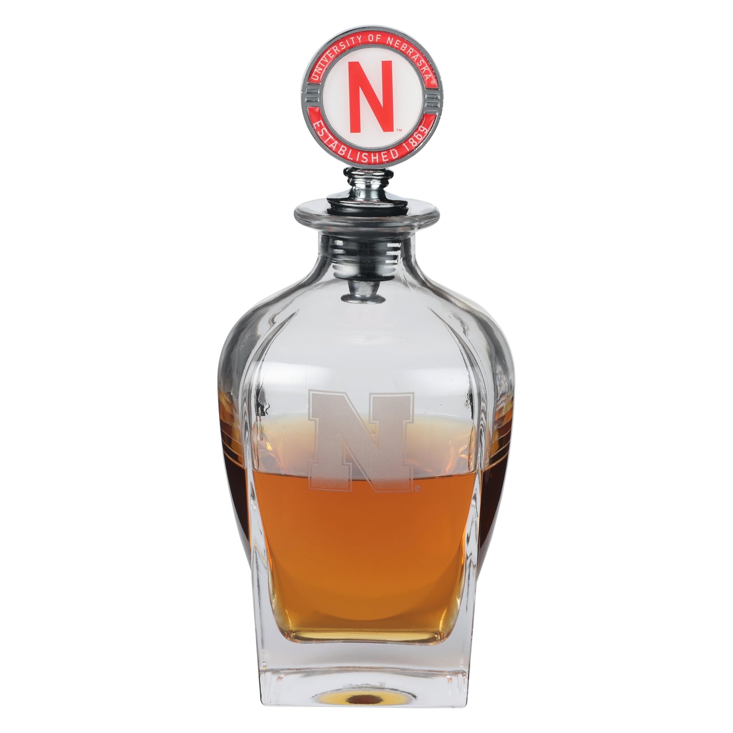 The Memory Company | Licensed NCAA Decanter with Mascot Stopper