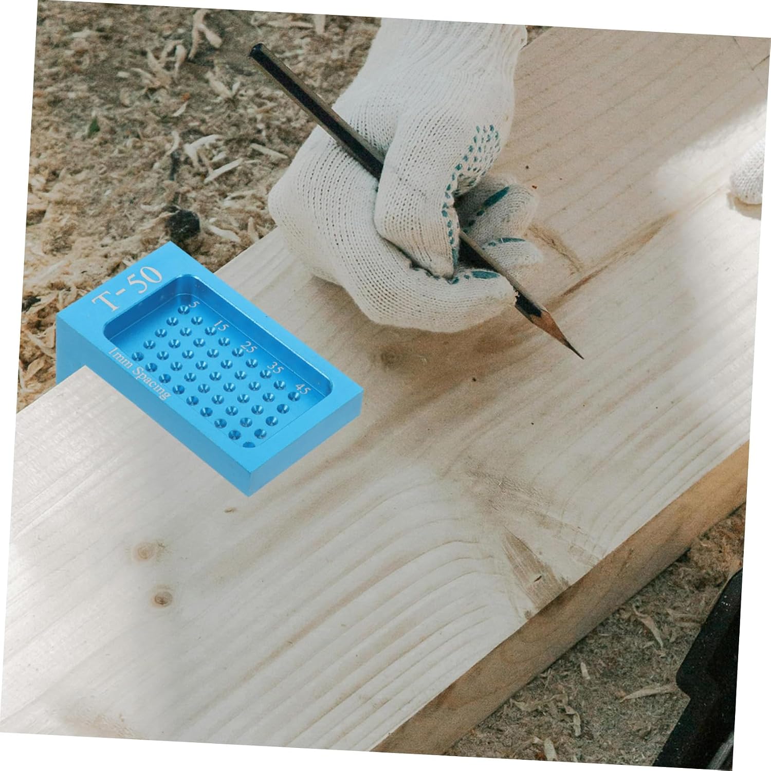 STOBAZA Woodworking Ruler Scriber Tool Measuring Tool with Precise Markings for DIY Projects and Carpentry