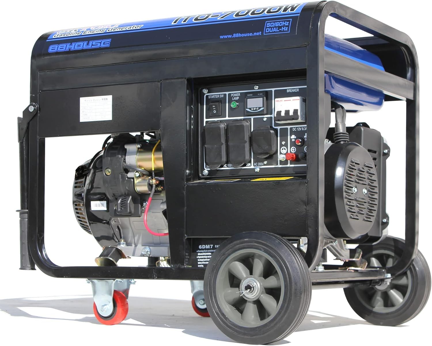 Amazon | ハチハチハウス ガソリン発電機 三相200V/11A出力 ITO-7000W