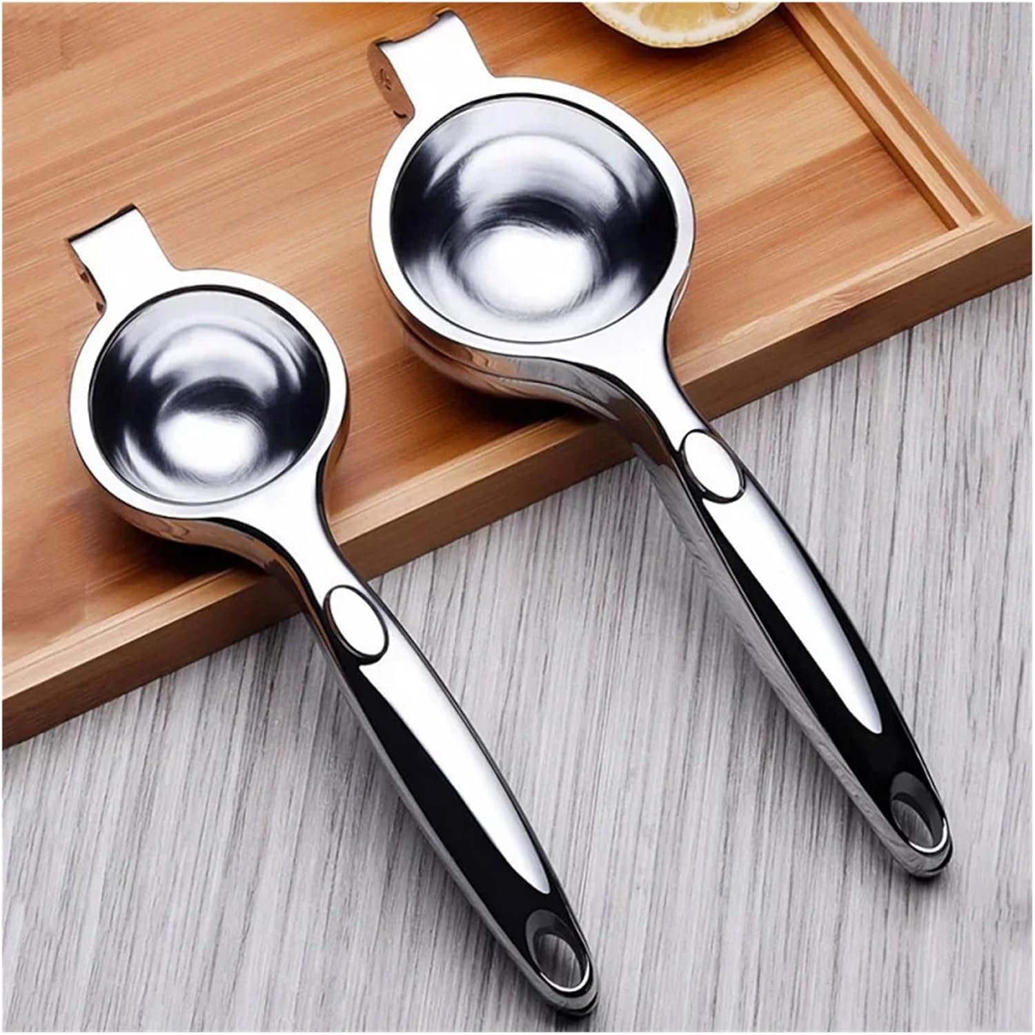 Juicer, Stainless Steel Household Fruit Lemon Manual Juicer Citrus Orange Hand Squeezer Press Machine Durable Kitchen Tool(L)