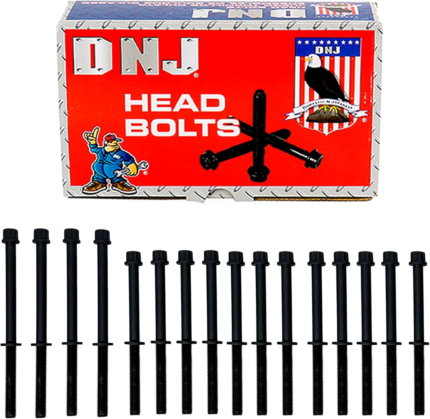 DNJ HBK4253 Head Bolt Kit for 2013-2022 Passport, Pilot, Odyssey 3.0L-3.5L V6 24V DOHC 2997cc