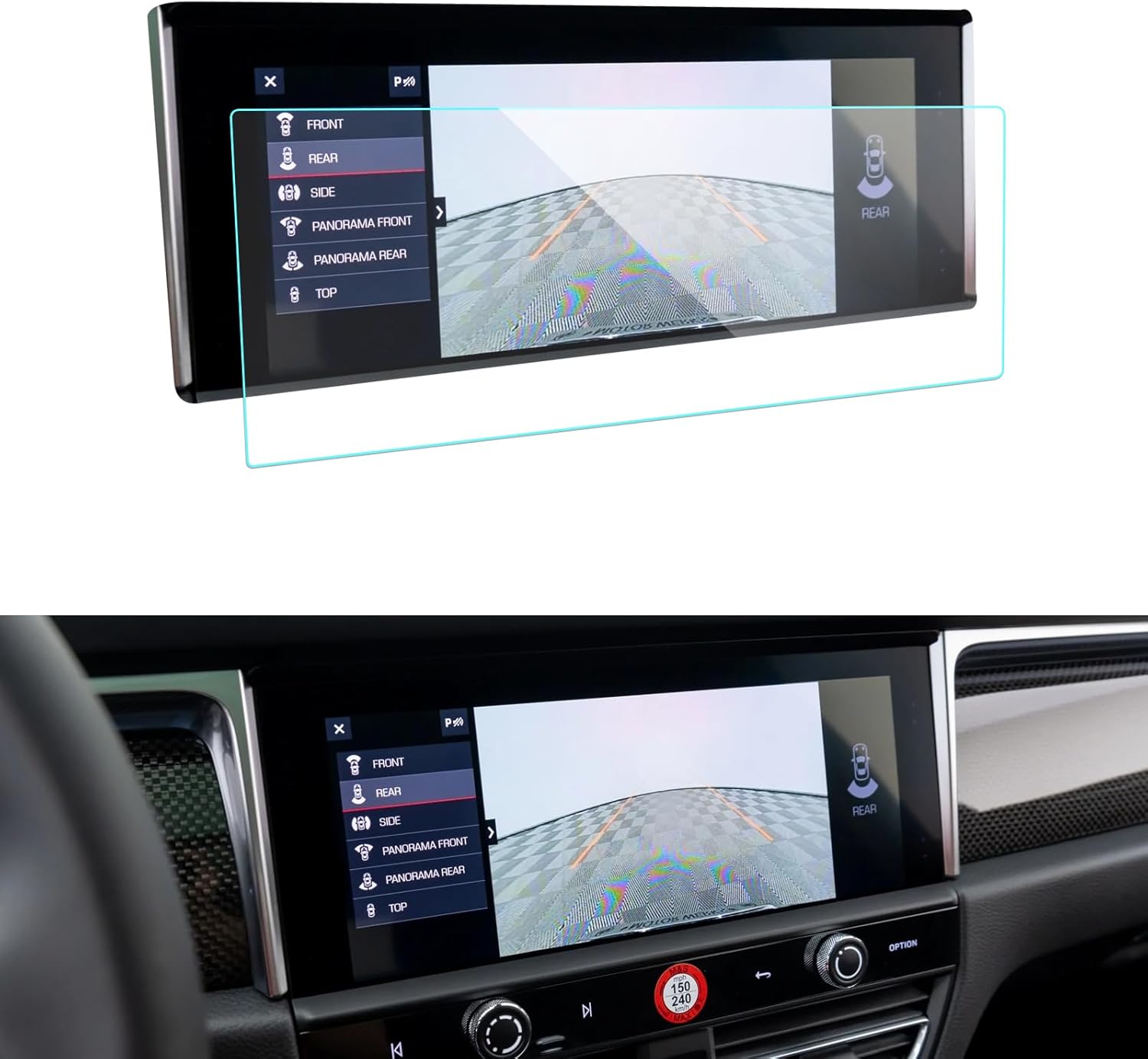 LUWU for 2019-2025 Porsche Macan Screen Protector 10.9Inch 2025 Porsche Macan Accessories 2024 Macan Navigation Protective Film 2025 Macan Porsche Touchscreen Protector Tempered Glass 9H Anti-Glare