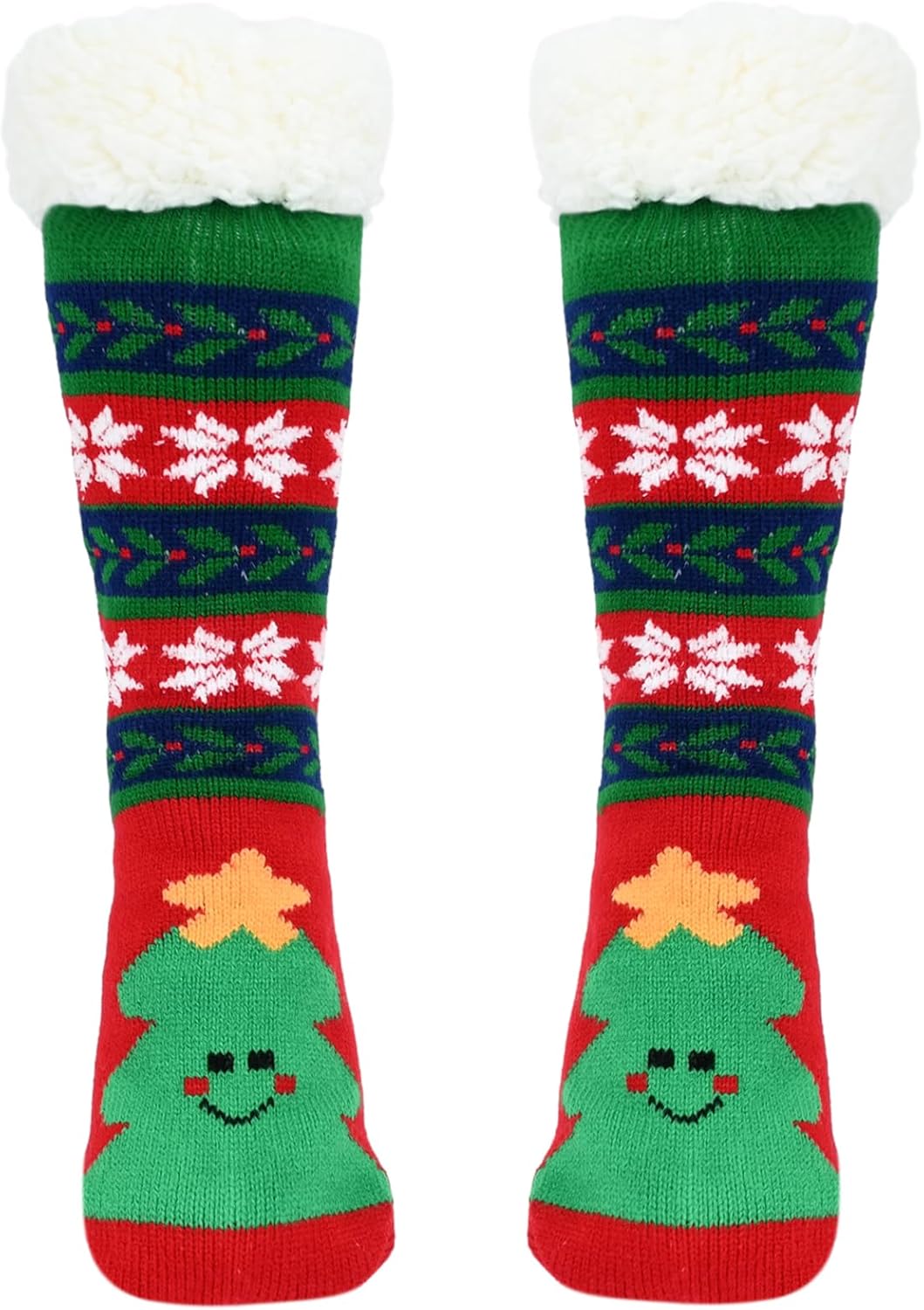 TSLBW Christmas Slipper Socks, Christmas Slipper Socks for Women Men