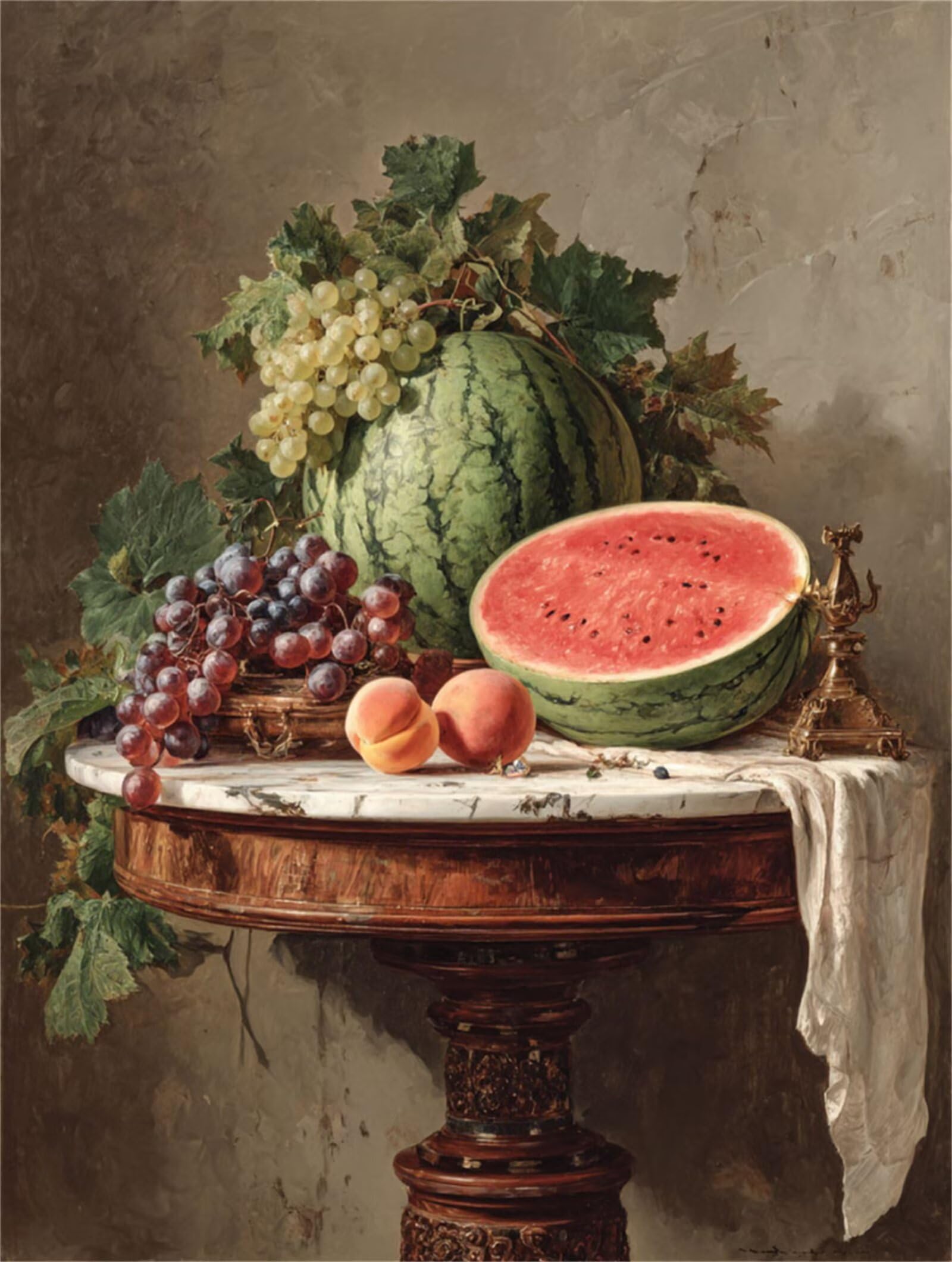 Dipingere con i Numeri Adulti frutta, melona Dipingere con i Numeri Bambini DIY Kit, Set Premium con Pennelli, Decorazione Casa & Creativo Regalo di Compleanno, Attività di Tempo libero 90x120cm z-401