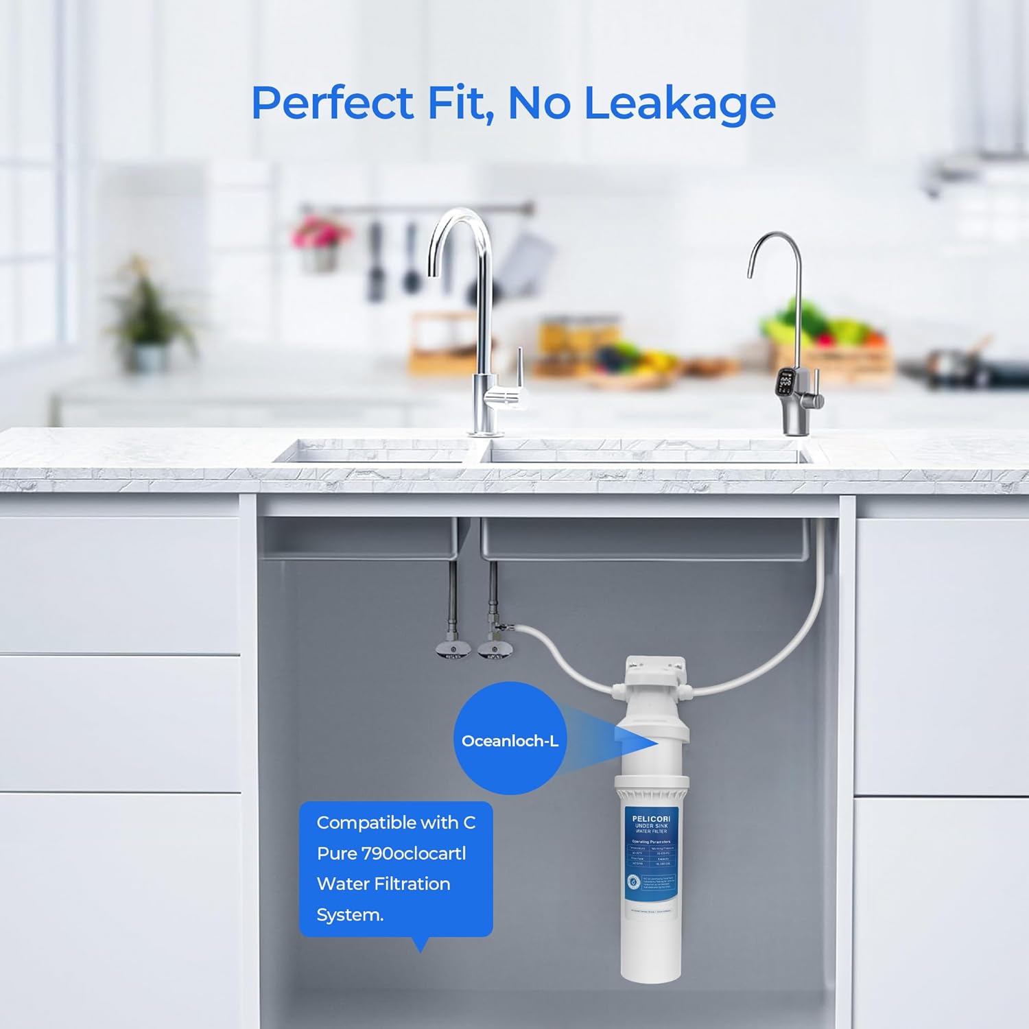 Oceanloch-L Filter Replacement, Compatible with C Pure Oceanloch-L Filtration System 790oclocartl, 1 Micron Rating (2 Pack)