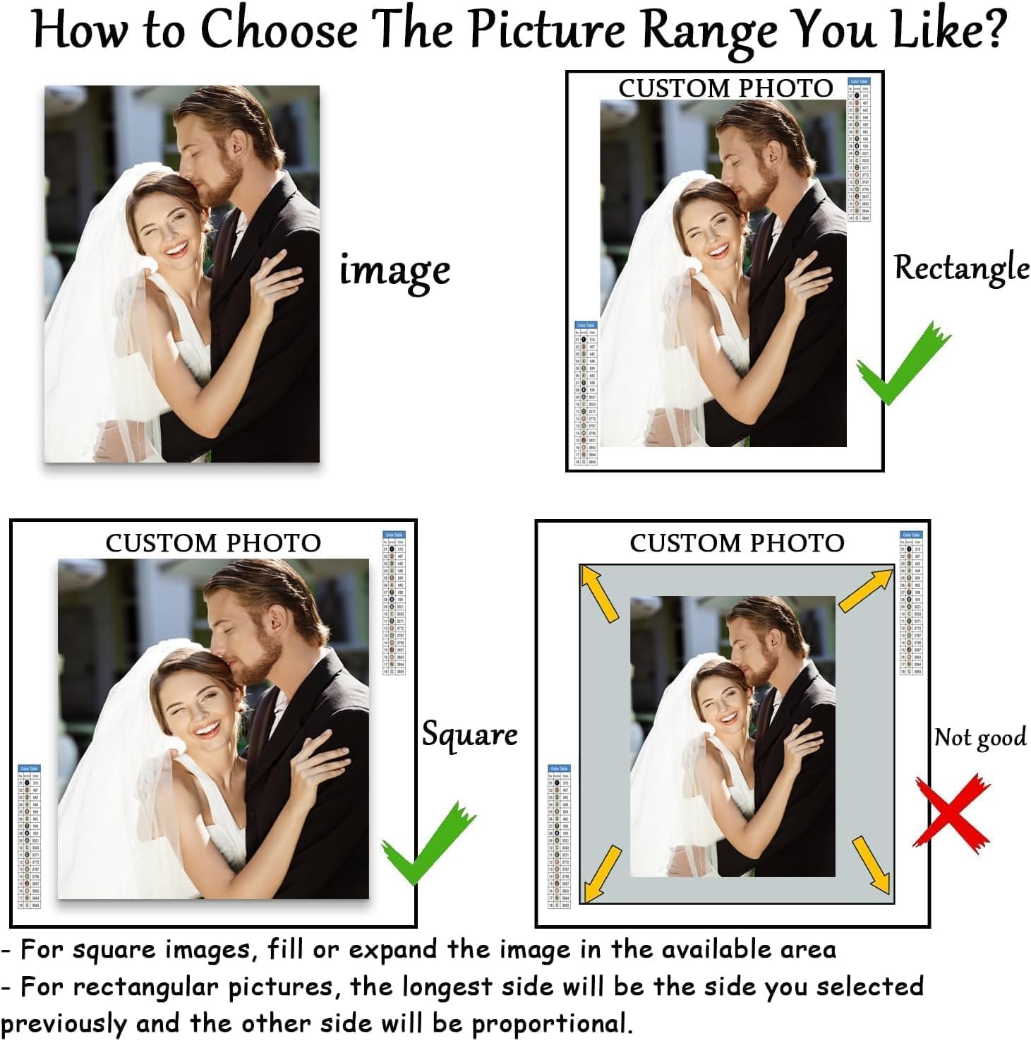 Cappaw Custom Diamond Art Painting Kits for Adults, DIY Personalized with Your Photos, Customized Diamond Art Gift for Home Decor