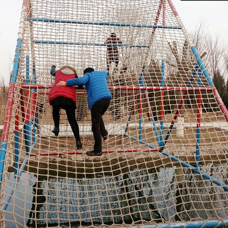 Kletternetz für Kinder - Handgewebtes Sicherheitsnetz für Spielplatz, Kindergarten, Balkon und Zaun