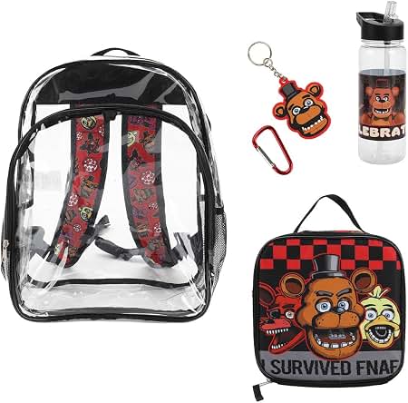 five nights at freddy's: security breach chibi mini backpack BIOWORLD Unisex Freddy's Fazcade 5-Piece Set (Little Kid/Big Kid), Blue, One size Ivan Randjelovic reviews his bolero top Color:Junebug/Red
