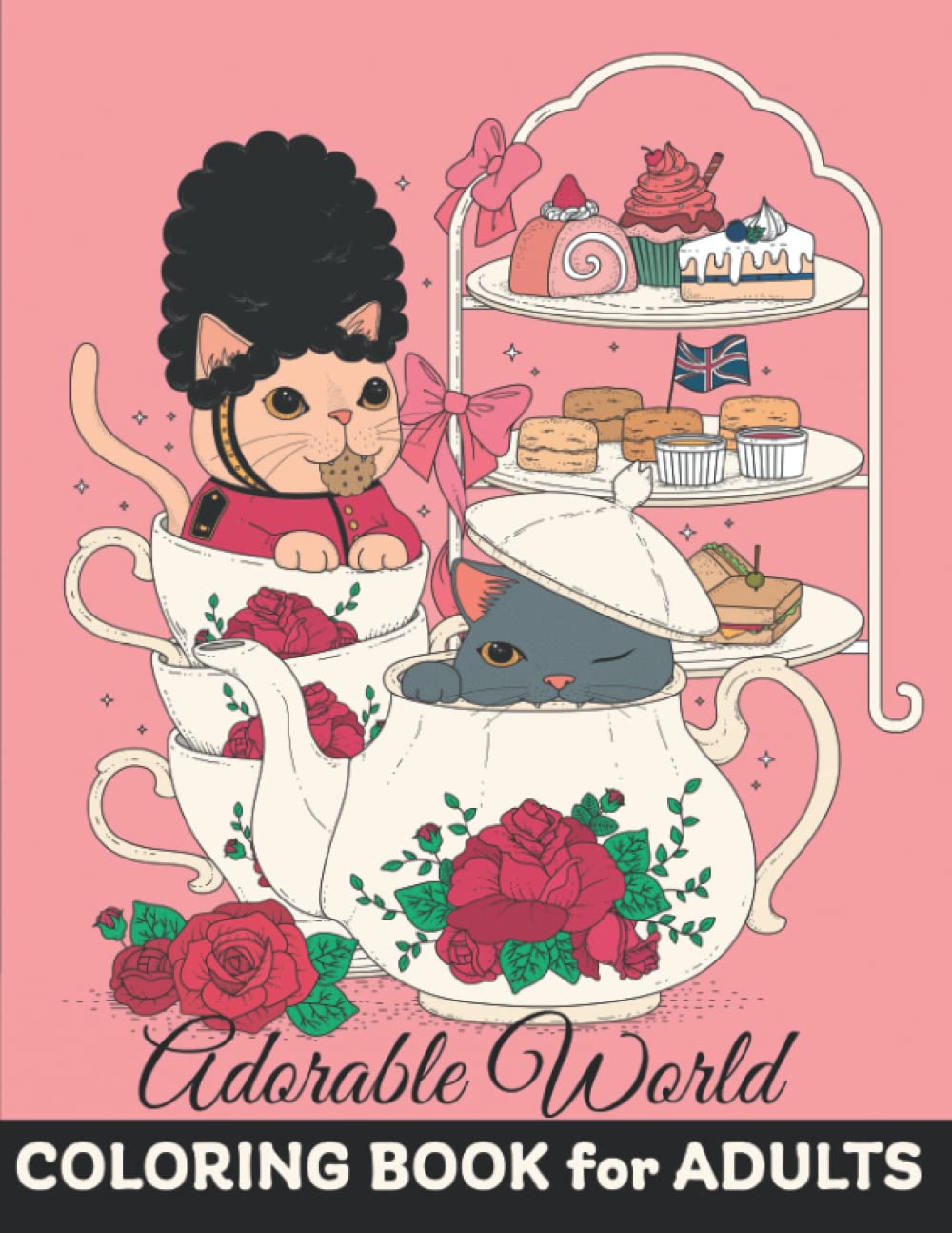 Adorable World Coloring Book for Adults Vol.1: Amazing Zendoodle Animal Designs to Color for Mindfulness and Creativity