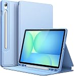JETech Case for Samsung Galaxy Tab S10 Lite / S10 FE / S9 FE 10.9-Inch with S Pen Holder, Slim Folio Stand Protective Tablet Cover, Multi-Angle Viewing (Black)