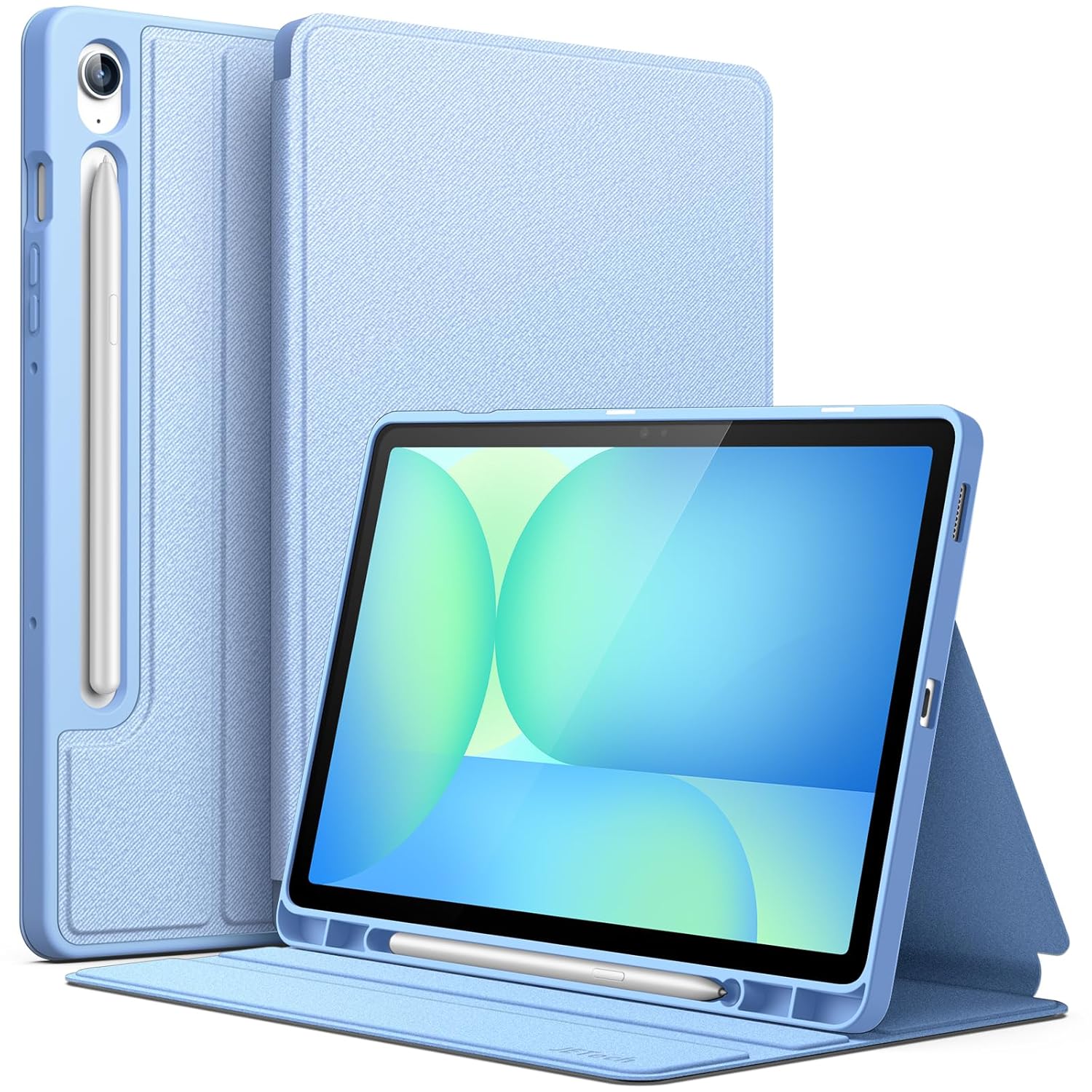 JETech Cover Case for Samsung Galaxy Tab S10 Lite / S10 FE / S9 FE 10.9-Inch with S Pen Holder, Slim Folio Stand Protective Tablet Cover, Multi-Angle Viewing (Blue)