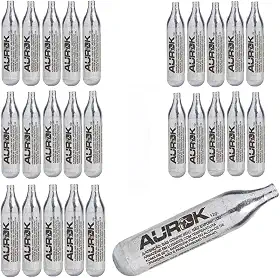 Kit Com 25un Co2 Aurok Cilindros De Pressão 12g Sem rosca