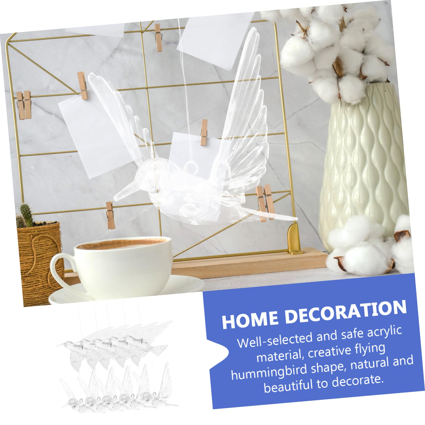 PartyKindom 4 Sätze DIY Transparenter Vogel Kristall Hochzeit Deckendekorationen Vögel Ornamente Für Weihnachtsbaum Hochzeitsdekor Ornamente Zum Basteln Deckenornament 10 Stück * 4