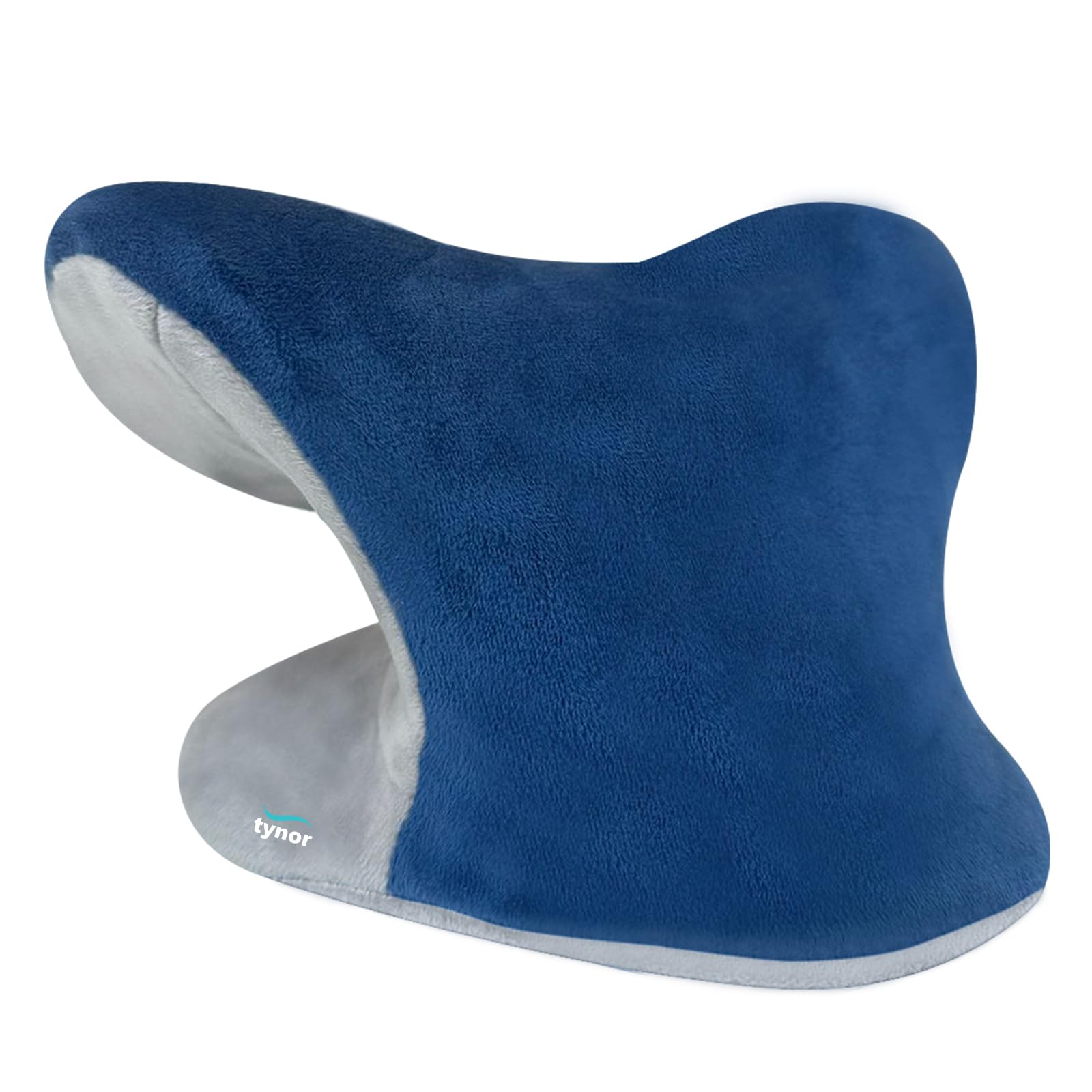 TYNOR Neck Corrector & Relaxer, for Men & Women, Ergonomic Neck Support for Pain Relief & Relaxation, for Posture Alignment | Universal Size, 1 Unit (Blue)