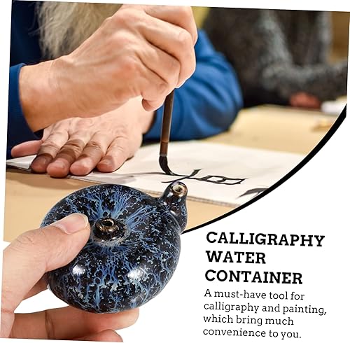 Miniatura 4 de EXCEART 1 unid cepillo de goteo de tinta sumi tinta cepillo arandela tinta azul dibujo arte suministros pintura piedra accesorios cerámica agua