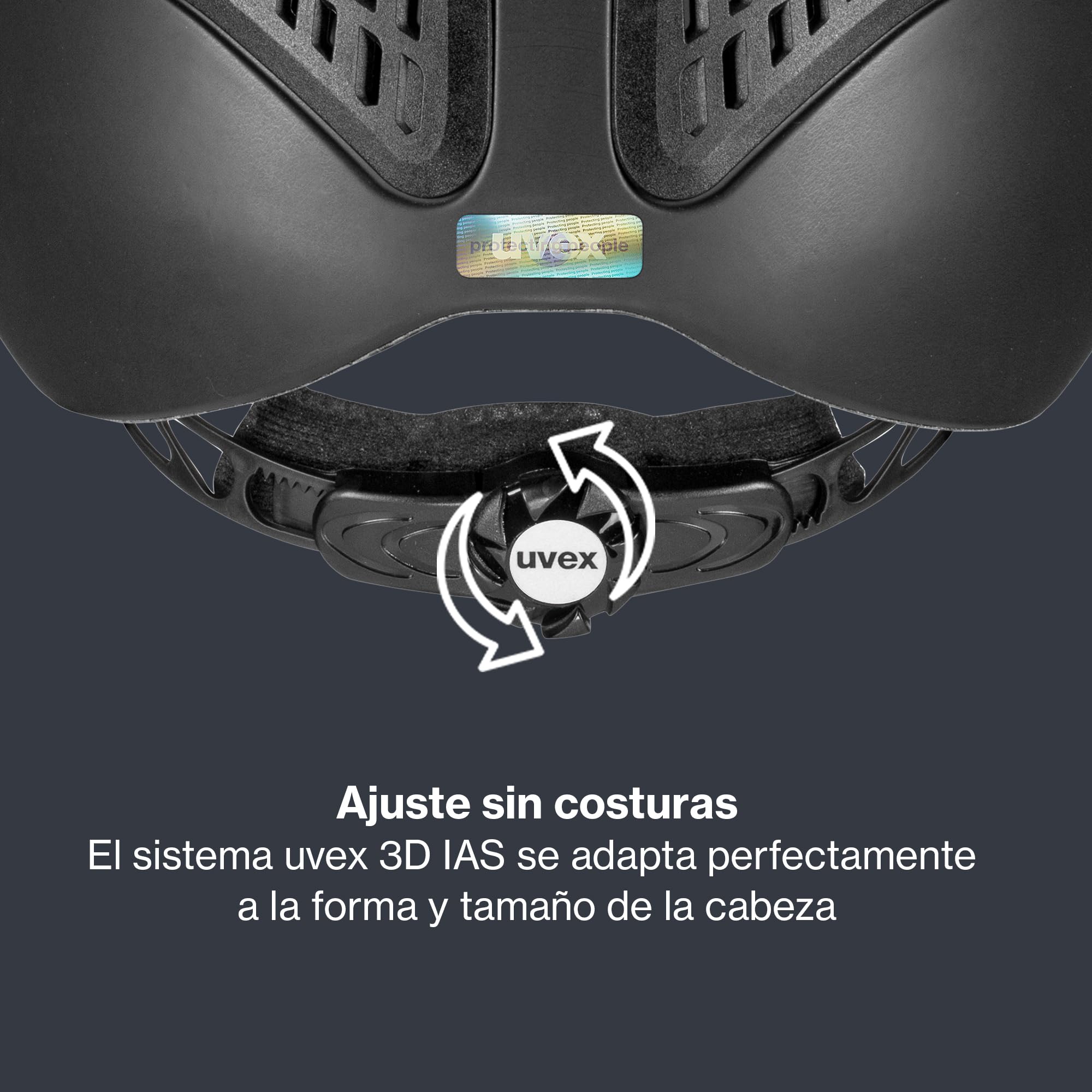 uvex exxential III – Casco de equitación Unisex Ligero – Ajuste de Talla Individual