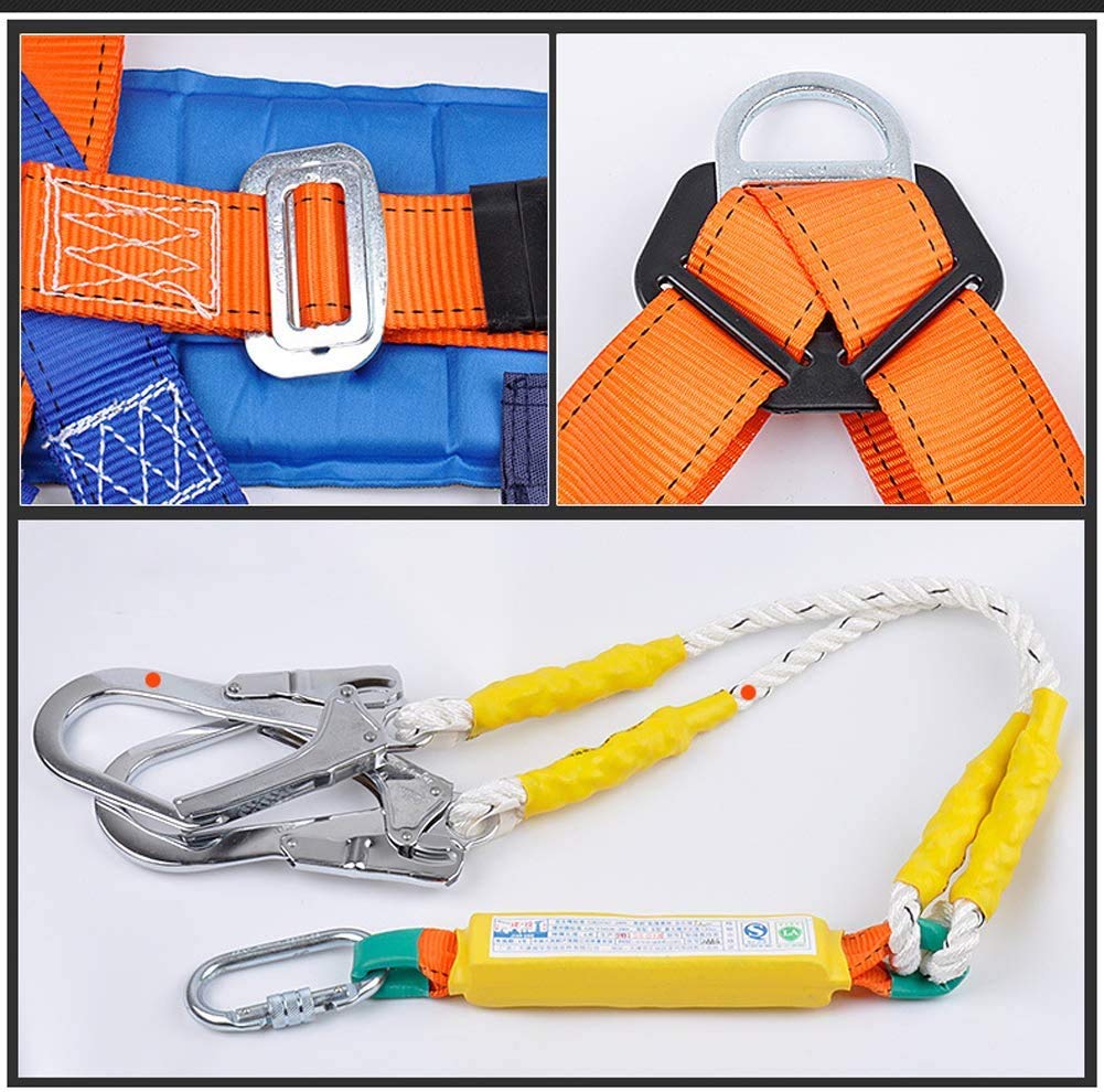 SwaYve Arnés de Seguridad de Cuerpo Completo, Protección Contra Caídas, Equipo de Protección Personal para Rescate en Incendios, Espeleología, Rapel