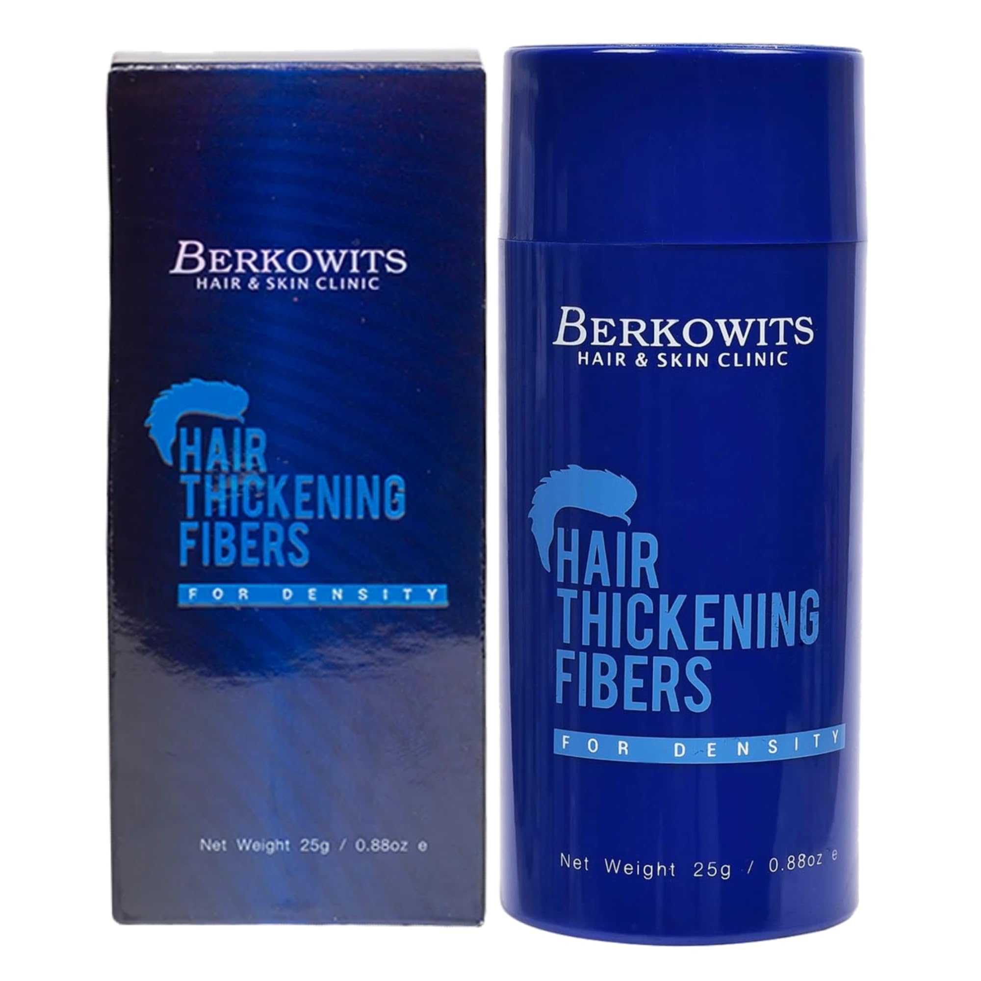 - BERKOWITS HAIR & SKIN CLINICS Hair Building Fibers – Black, 25g | Keratin-Based Thickening Powder for Thinning Hair | Instant Volume for Men & Women