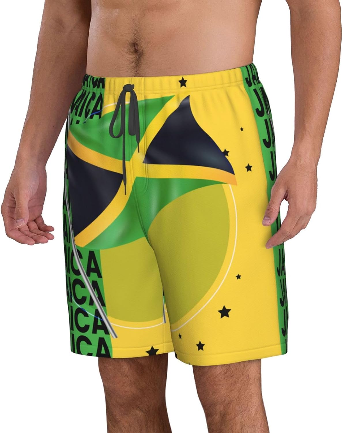 Jamaica Men's Swim Trunks Quick Dry Board Shorts Beach Swimsuit with Pockets Mesh Lining - Image 3