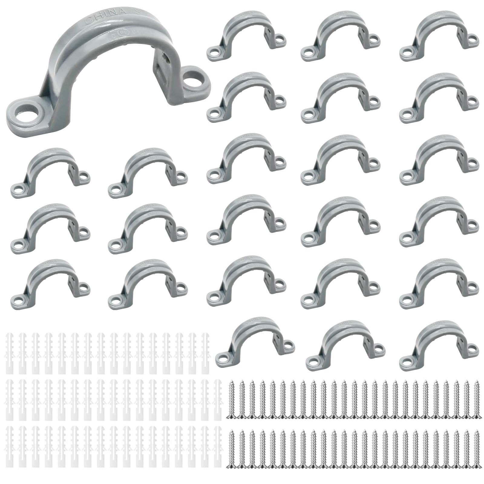 Support de conduit en PVC pour organiser les câbles du garage et atelier