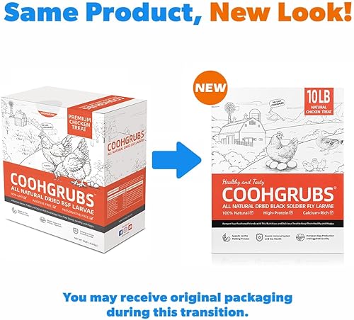 Vista 11 de Larvas secas de mosca soldado negro de 2 libras – Alimento de pollo alto en proteínas con más calcio que los gusanos de la harina para pollos