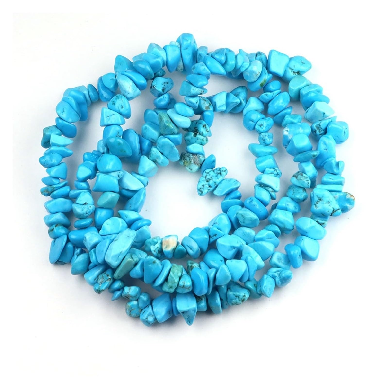 Malachite en perles de gravier irrégulières de 32 pouces pour la fabrication de bracelets