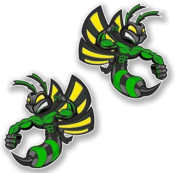 Green Hornet Wasp Vinyl Sticker Decal Laptop Car Bumper Sticker Travel Luggage Car Sign Fun 5"