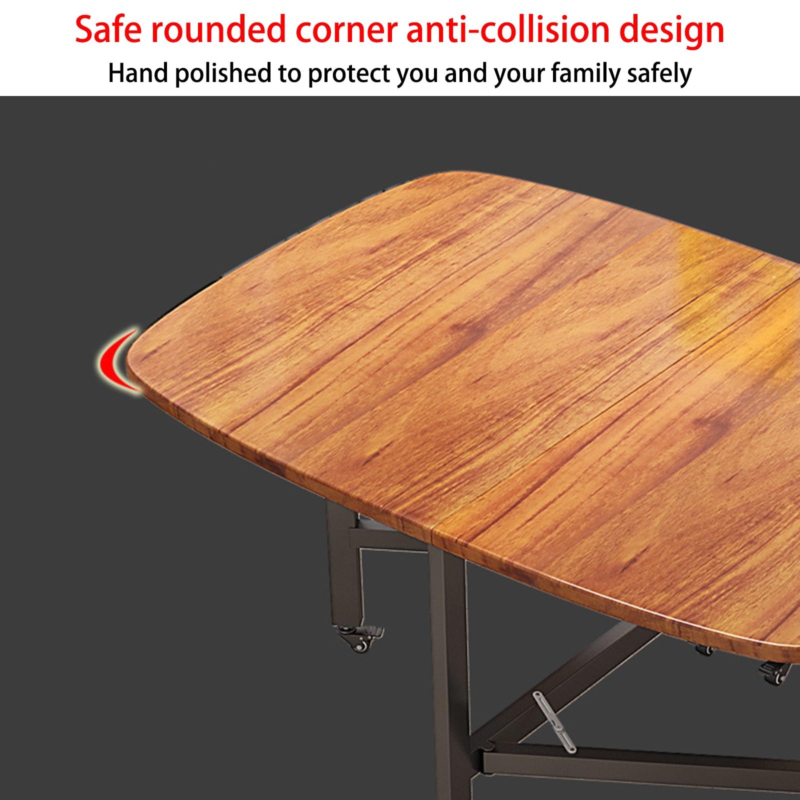 Amazon.com - Folding Kitchen Table,Solid Wooden Foldable Kitchen