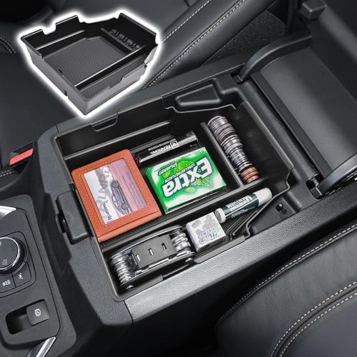 Miniatura 8 de Bandeja organizadora de consola central compatible con Chevy Traverse 2018-2021 2022 2023, caja de almacenamiento secundaria, bandeja de