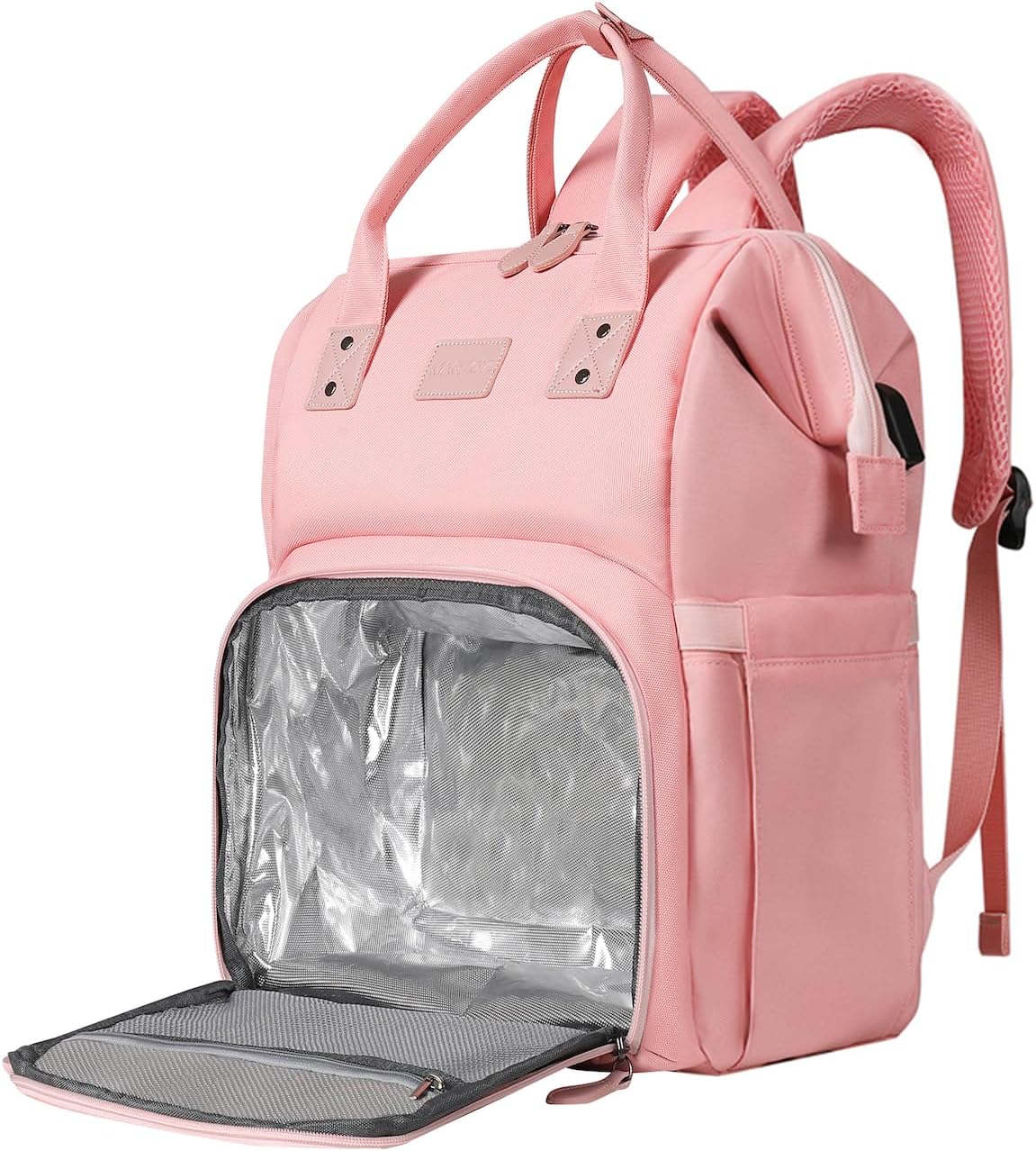 Women's Insulated Laptop Backpack Lunch Cooler Bookbag with USB Port for Women (15.6/14/13 Inch Laptop), Gift For Her