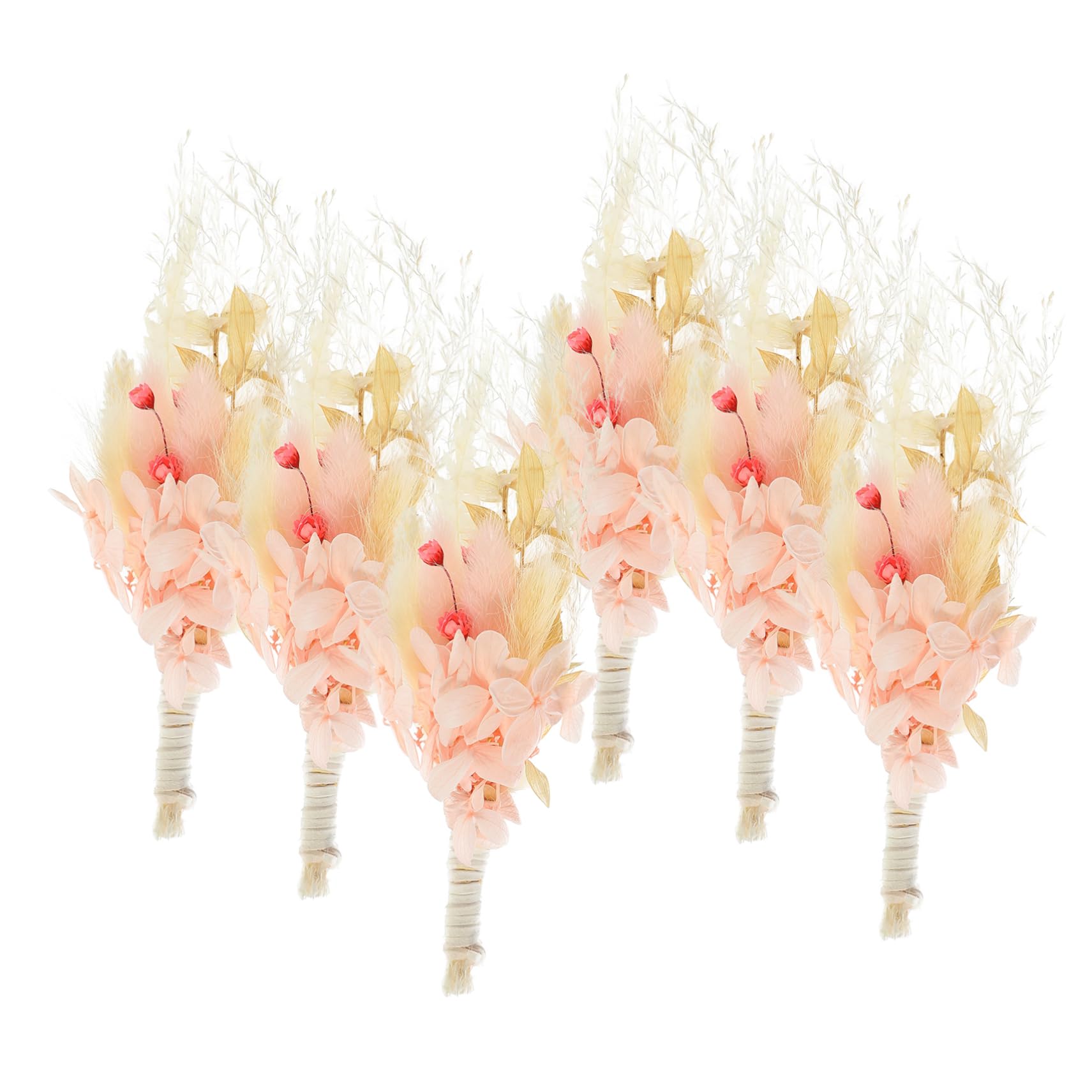 IMIKEYA 2 Pièces 6 Fleurs Conservées Arreglos Naturales Bricolage Plante Séchée Fleurs Arrangement pour Bricolage Petites Fleurs Séchées Fleurs Séchées Naturelles Rose Mariée