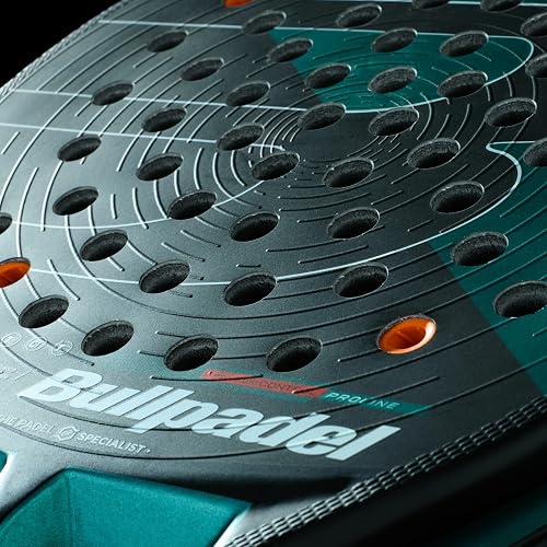 Bullpadel Hack 04 Hybrid 25 Stringed: No 370G Padel Racket Dark Green - 6