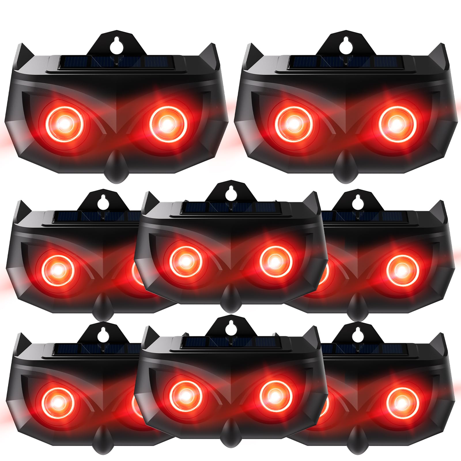 2026 Solar Predator Eyes Nocturnal Animal Repellent Outdoor, 8 Pack