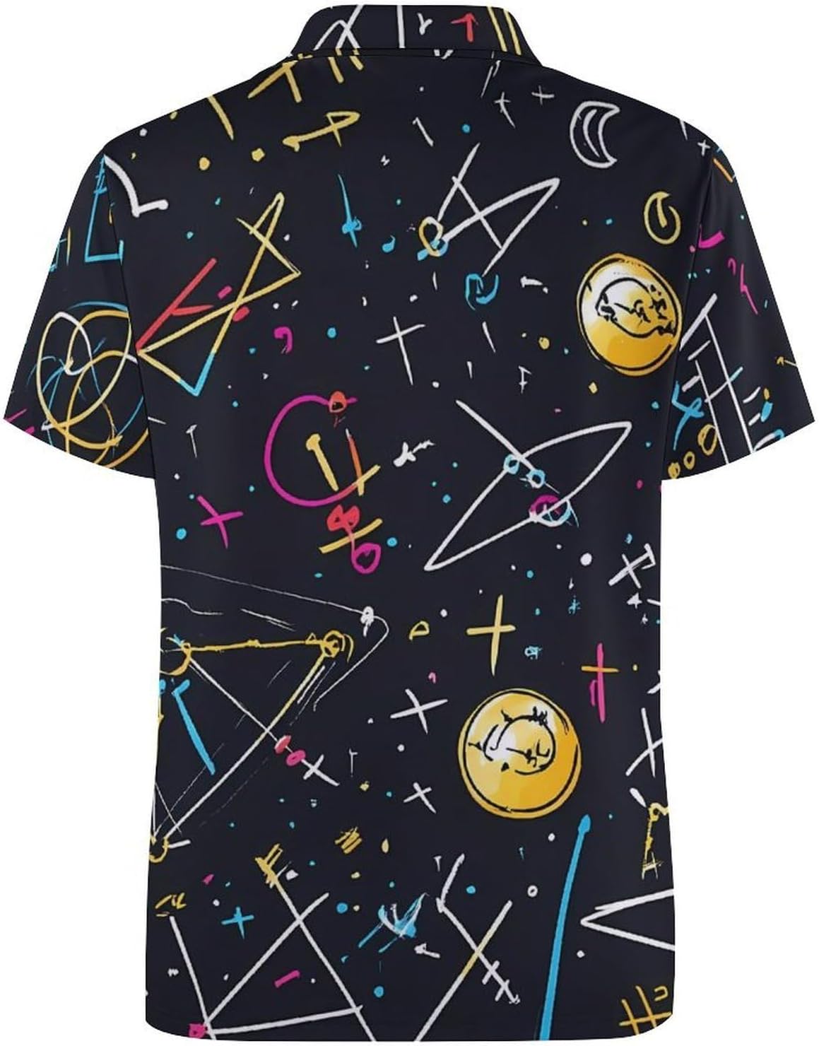 Chemistry Math Womens Golf Polo Shirts Summer Short Sleeve Collared 3 Buttons T Shirt Activewear Tops