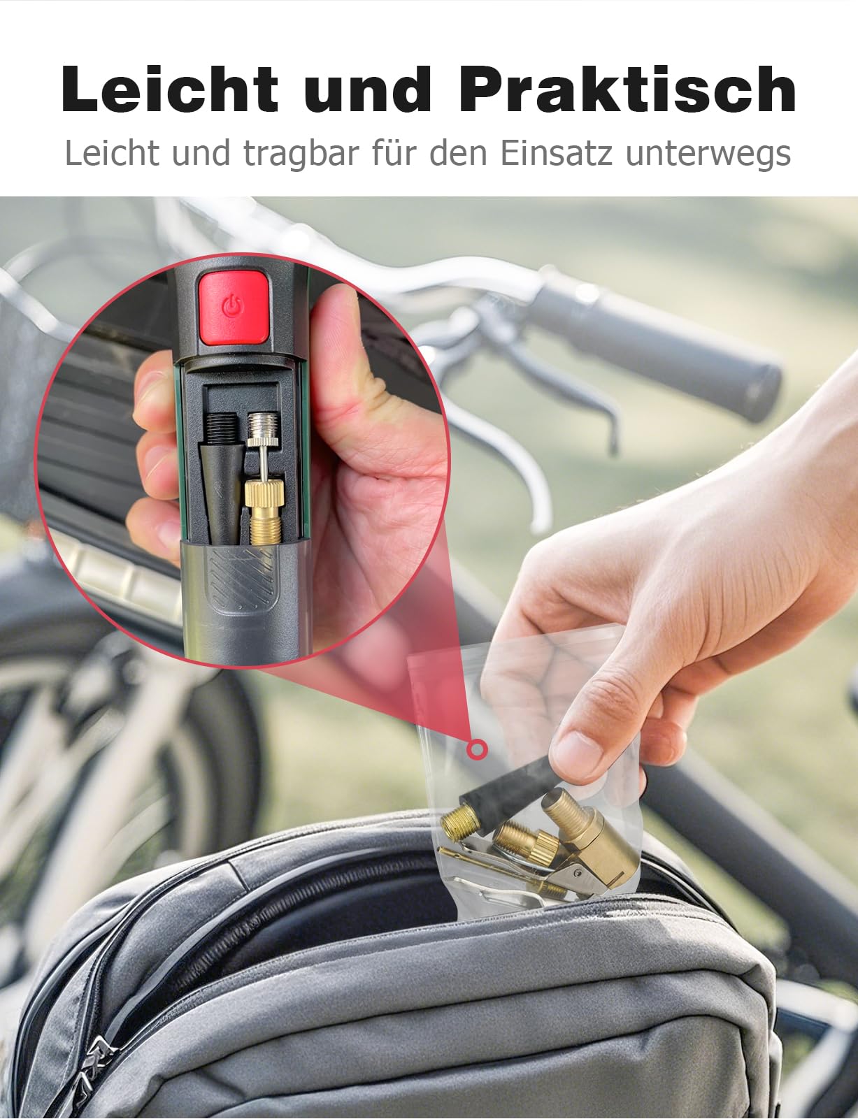 Mellbree Zestaw wielofunkcyjnych adapterów do zaworów – Kompatybilny z Bosch EasyPump, nadaje się do opon samochodowych, rowerowych i piłek
