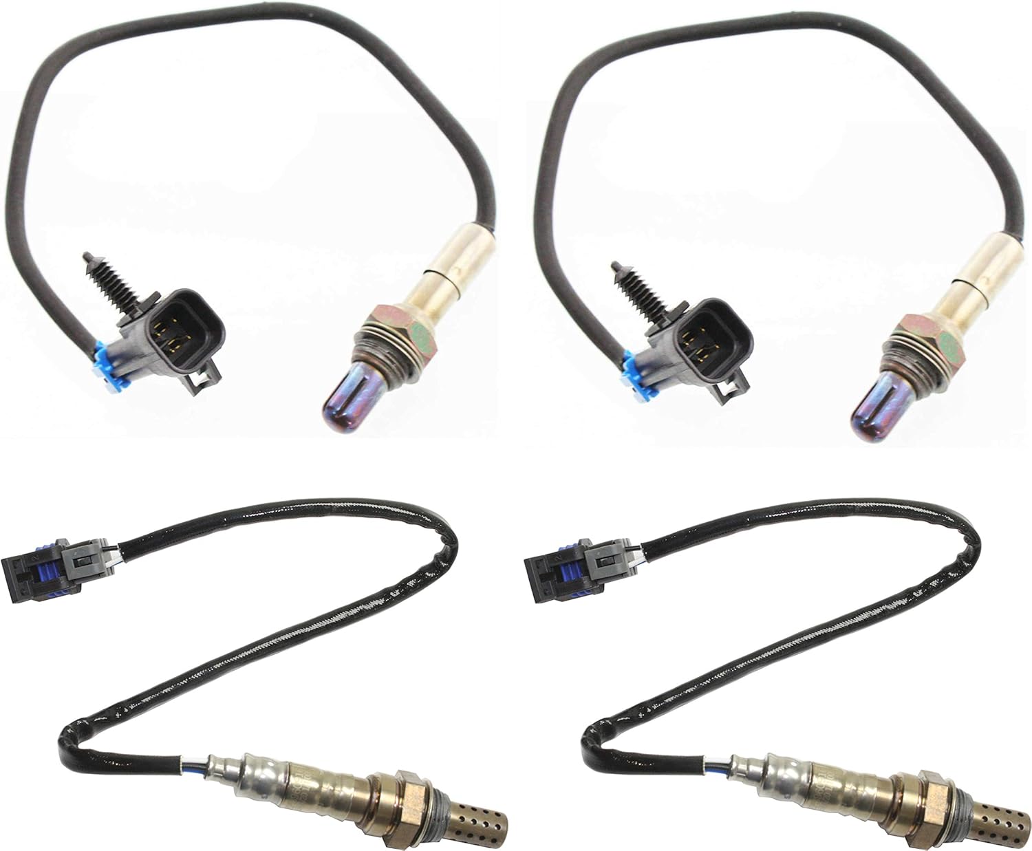 Garage-Pro Set of 4 O2 Oxygen Sensor Replacement for Chevrolet Silverado 1500 2006-2007 4.3, 4.8L Before and After Catalytic Converter, Driver and Passenger Side VIN: V, FI, Naturally Aspirated, GAS