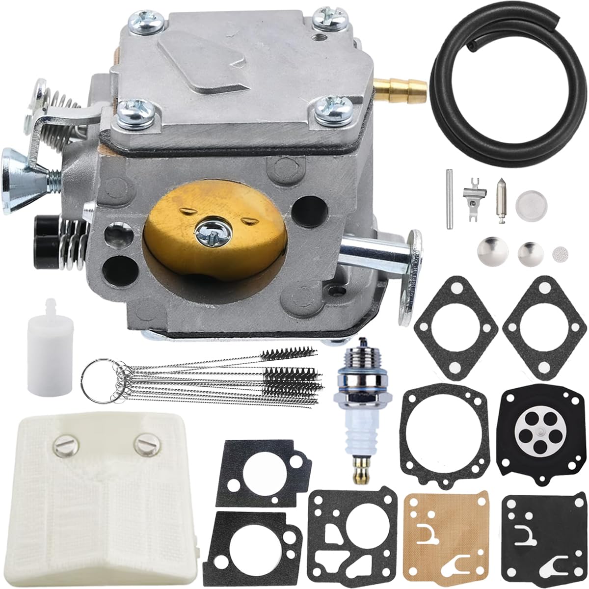 ZAMDOE Carburador para Husqvarna 61 266 268 272 272XP Motosierra 503 28 03-16 574331601 503 44 68-01 503 44 72-03 503280407 503280304 503280114 para Tillotson HS254B HS-260A Motosierra de Gasolina