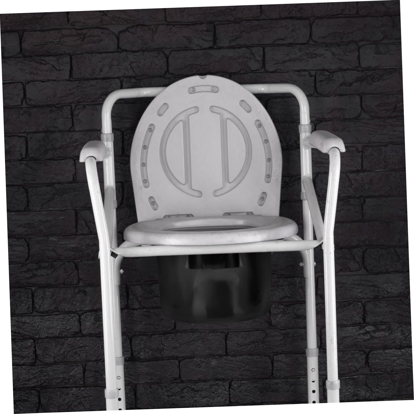 Healeved Elderly Pregnant Women Portable Urine Pot Lid Plastic Potty Spittoon Easy to Move Bedside Commode Bucket Hospital Hotel Use